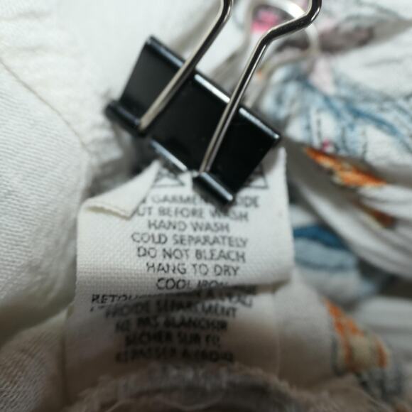 Billabong Blouse Womens Small Floral Long Sleeve Beachy Boho Peasant Gauzy - Picture 13 of 13